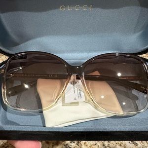Gucci GG0546SK W 002 Butterfly Sunglasses - NWT